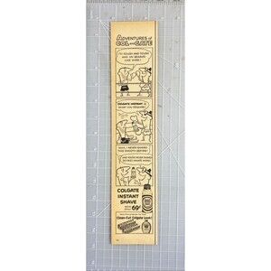 Colgate Instant Shave Adventures of Col & Gate" Vintage Print Ad 1957